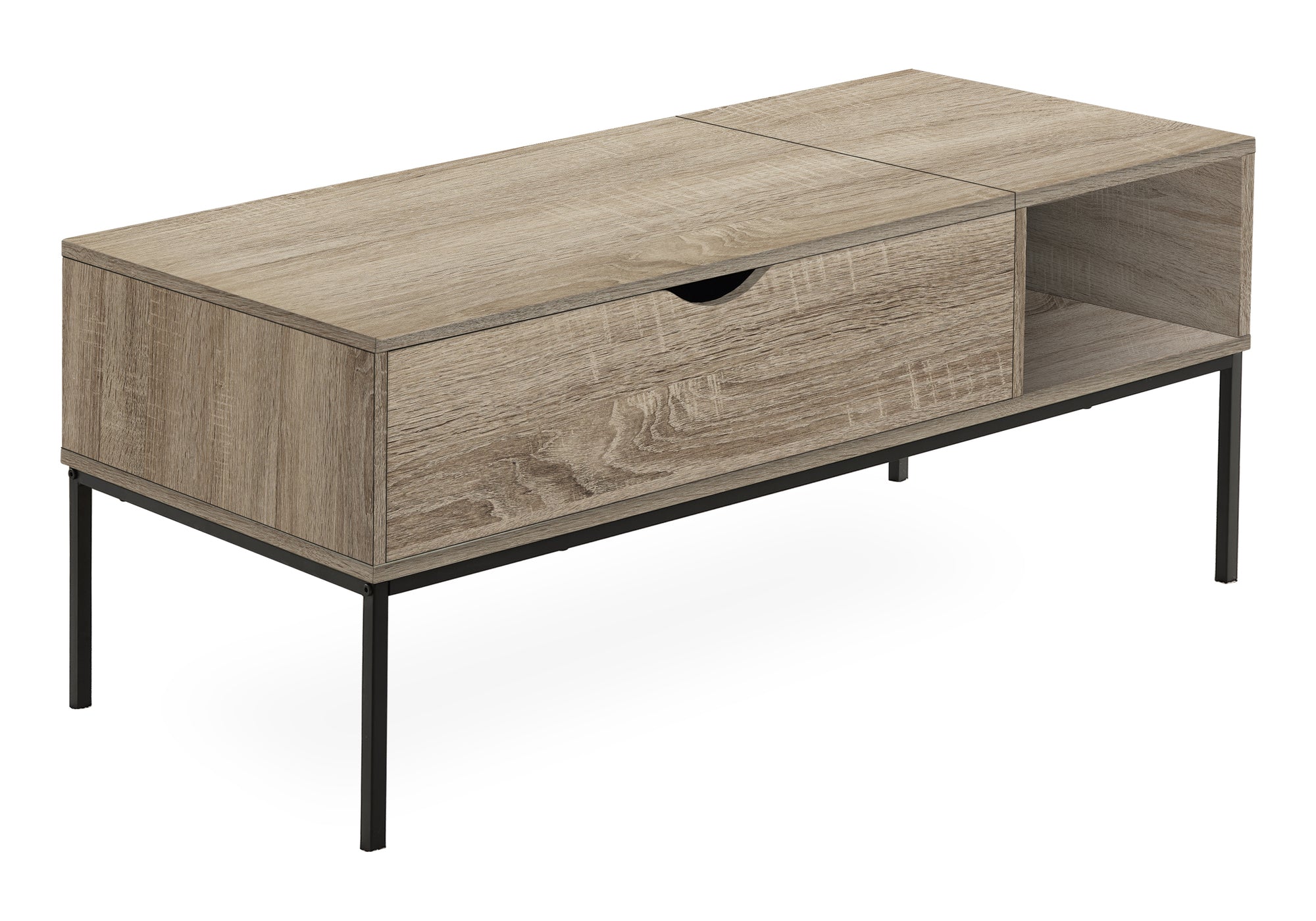 Coffee Table 42" Lift-Top Grey with Storage-Coffee Table-DECOROLALA
