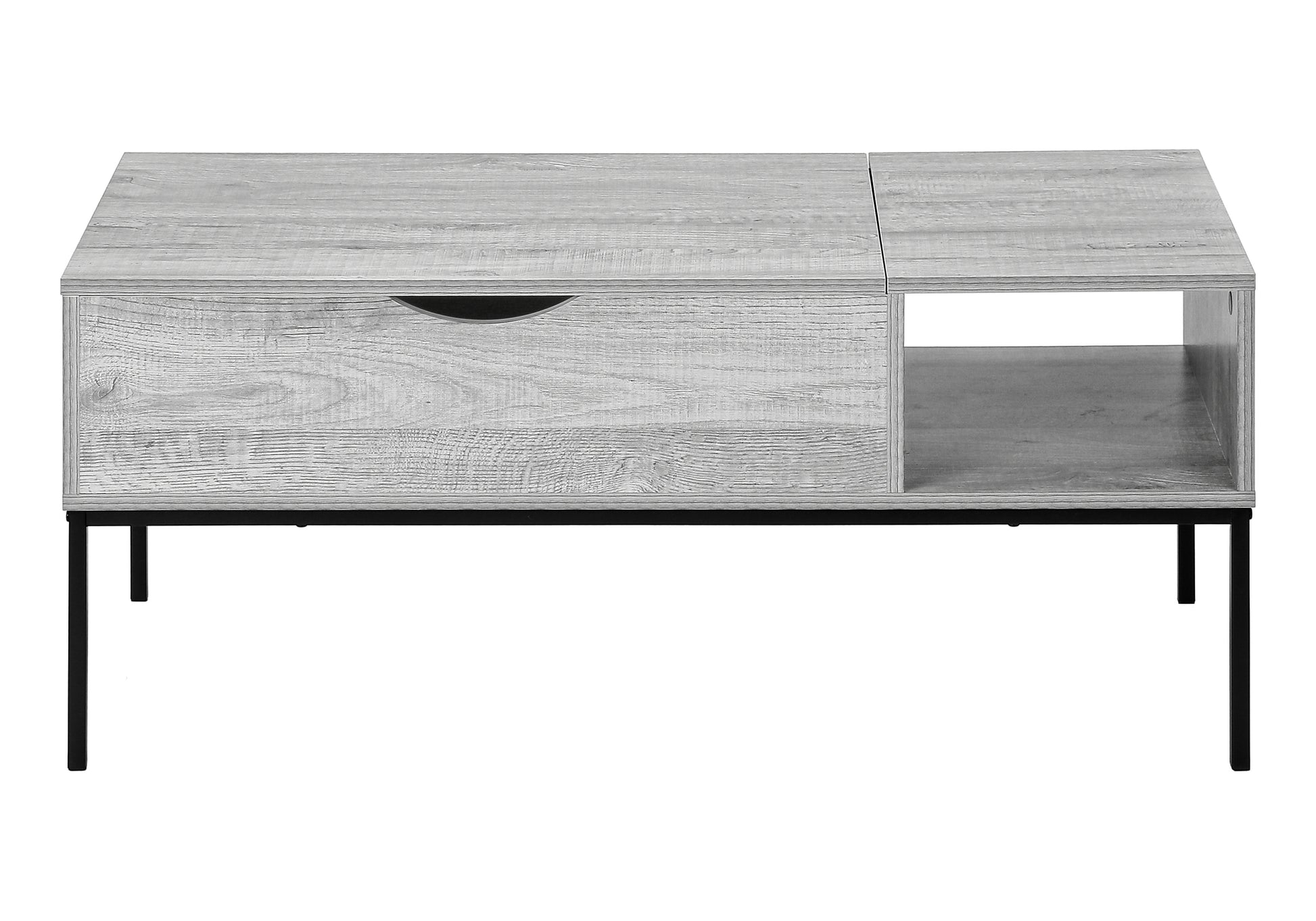 Coffee Table 42" Lift-Top Grey with Storage-Coffee Table-DECOROLALA