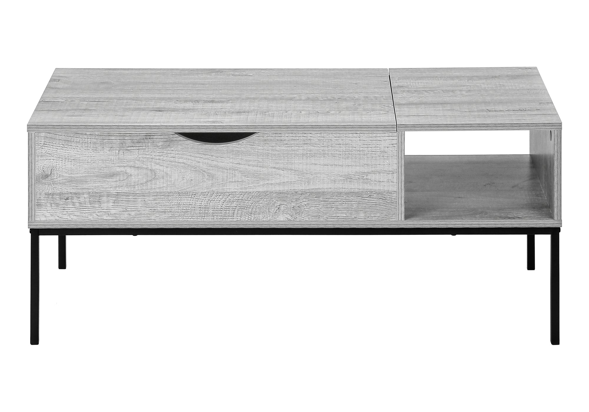 Coffee Table 42" Lift-Top Grey with Storage-Coffee Table-DECOROLALA