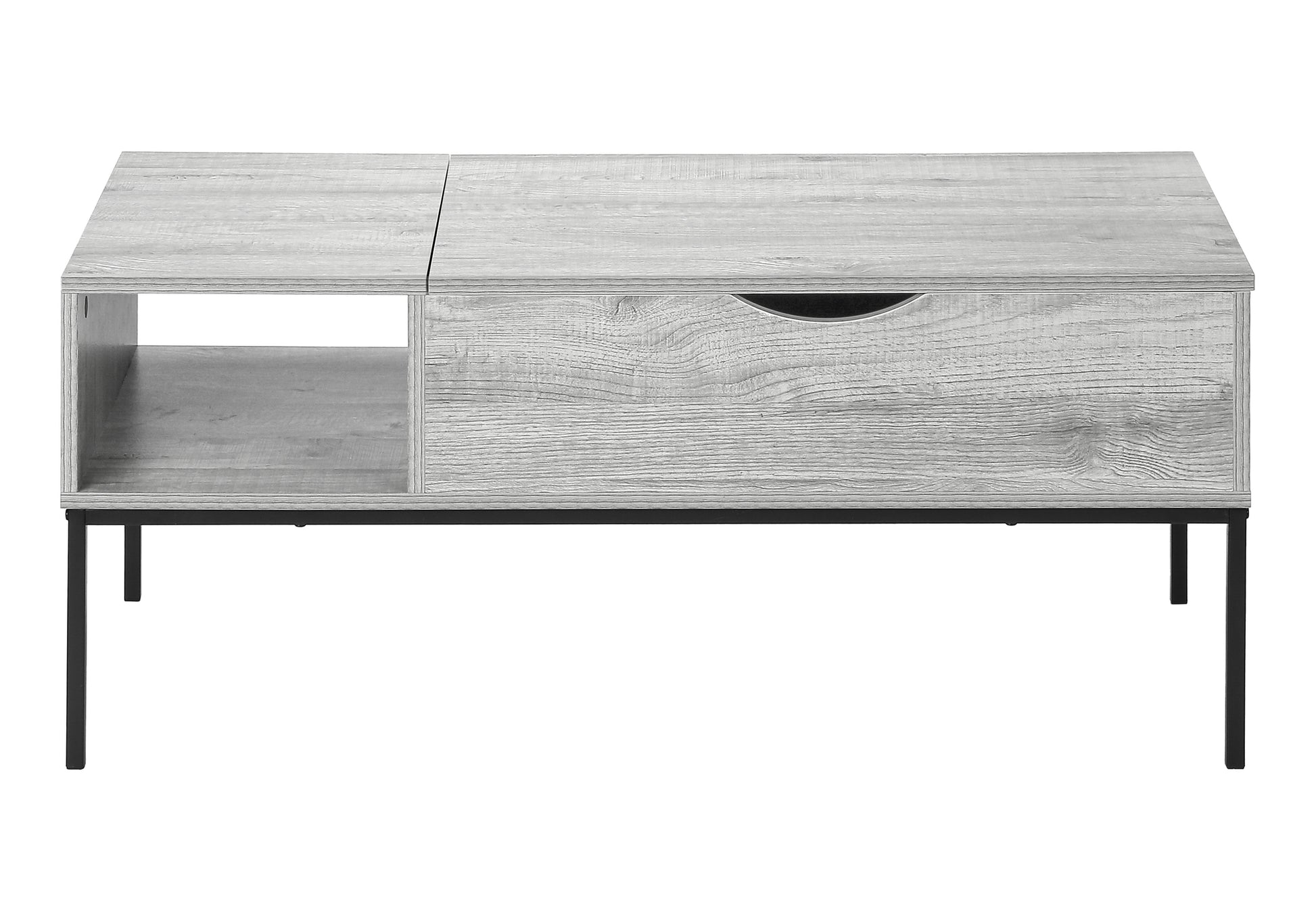 Coffee Table 42" Lift-Top Grey with Storage-Coffee Table-DECOROLALA