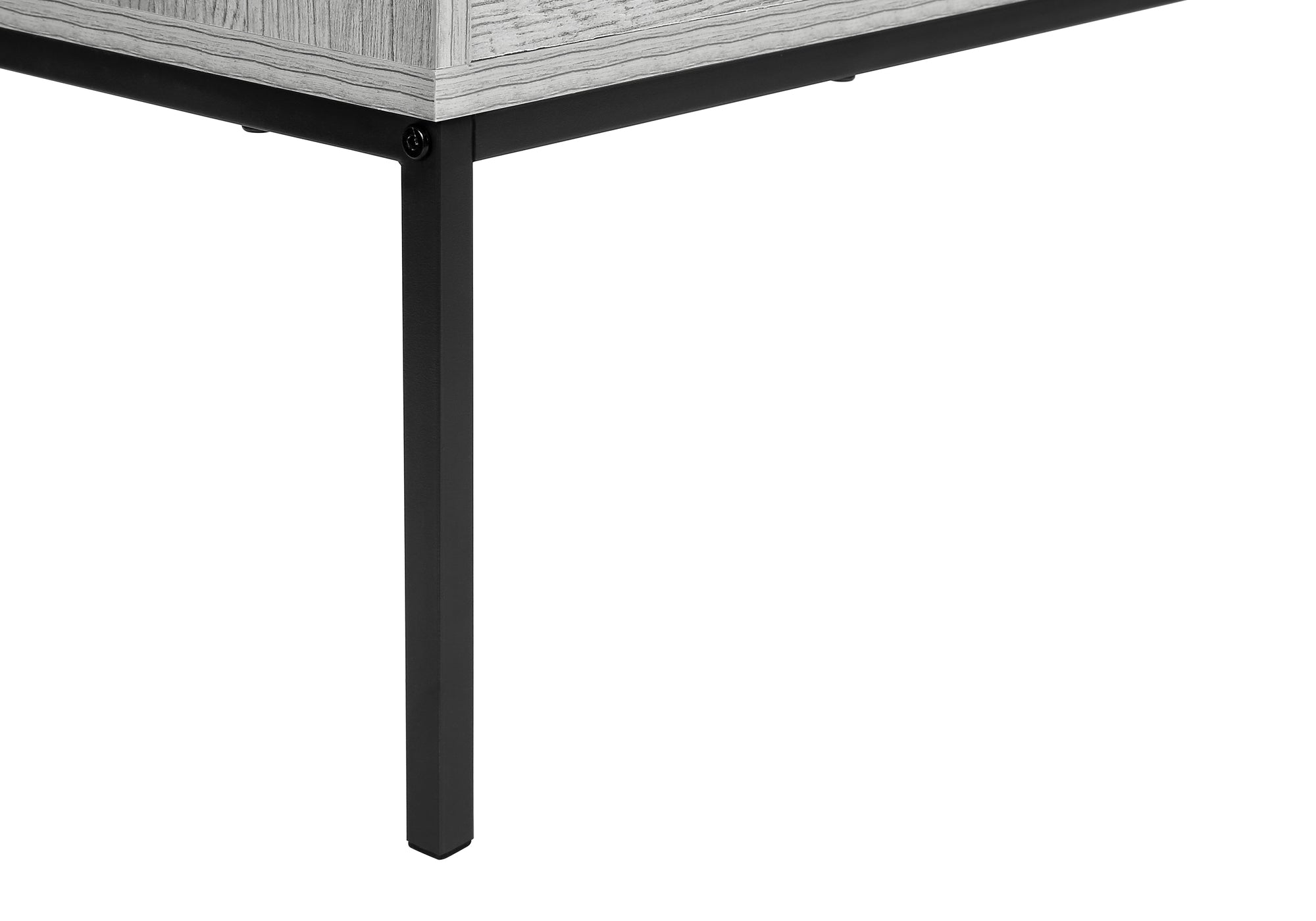 Coffee Table - 42"L / Lift-Top Grey / Black Metal-Coffee Table-DECOROLALA