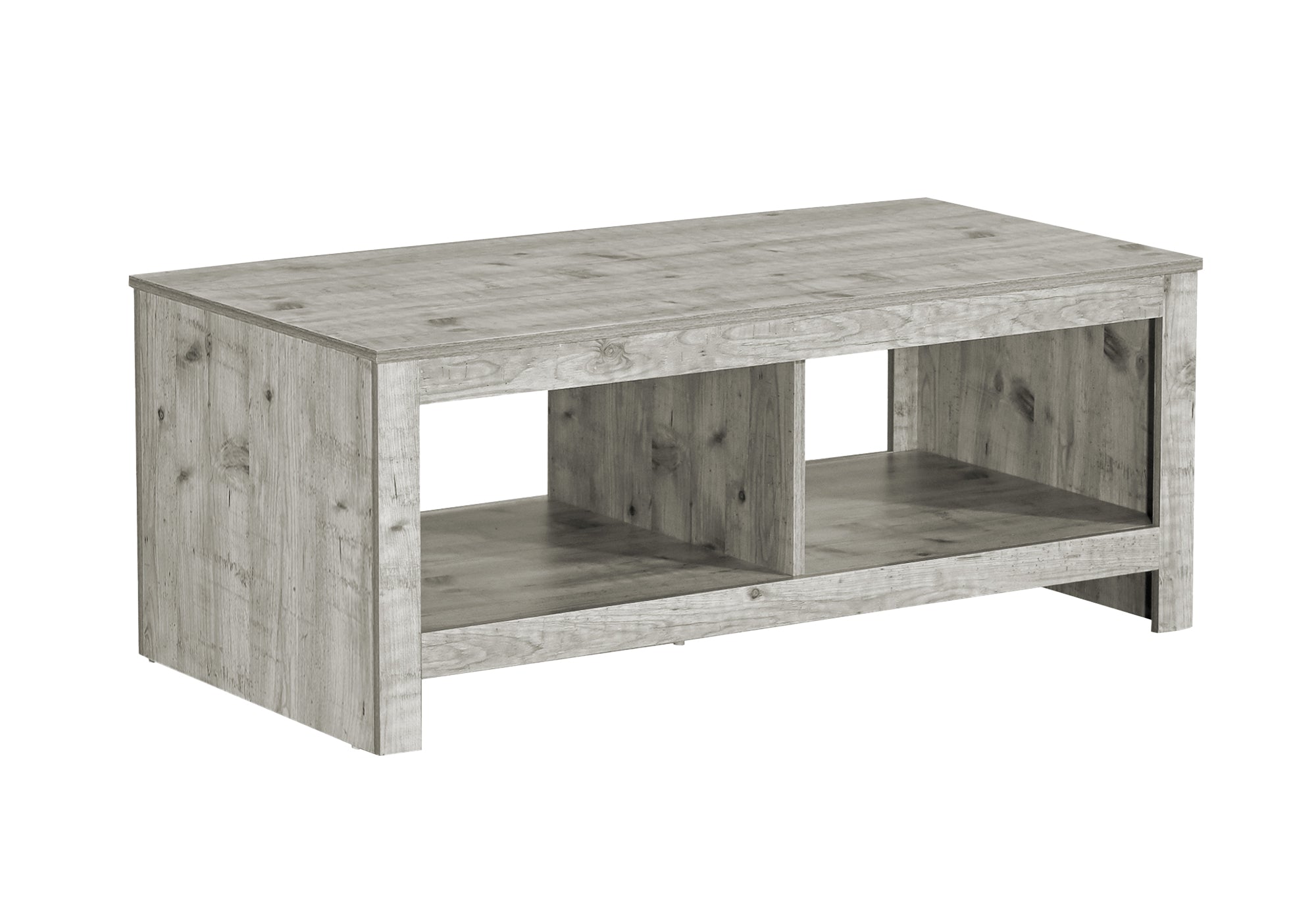 Coffee Table 44" Rectangular Rustic Grey Laminate-DECOROLALA