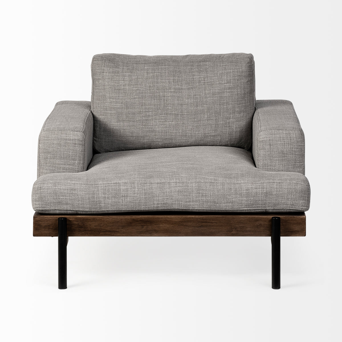 Colburne I Fabric W/ Wood and Iron Frame Accent Chair-Chairs-DECOROLALA