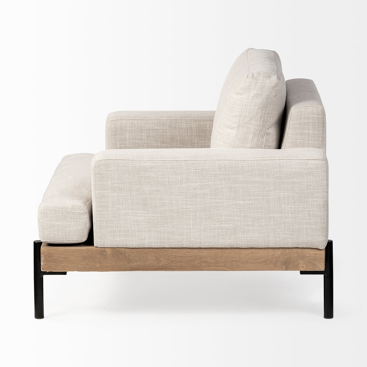 Colburne I Fabric W/ Wood and Iron Frame Accent Chair-Chairs-DECOROLALA