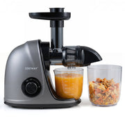 Cold Press Juicer Machine with 95% High Yield and 2-Speed Modes-Sliver-Juicers & Coffee Machines-DECOROLALA