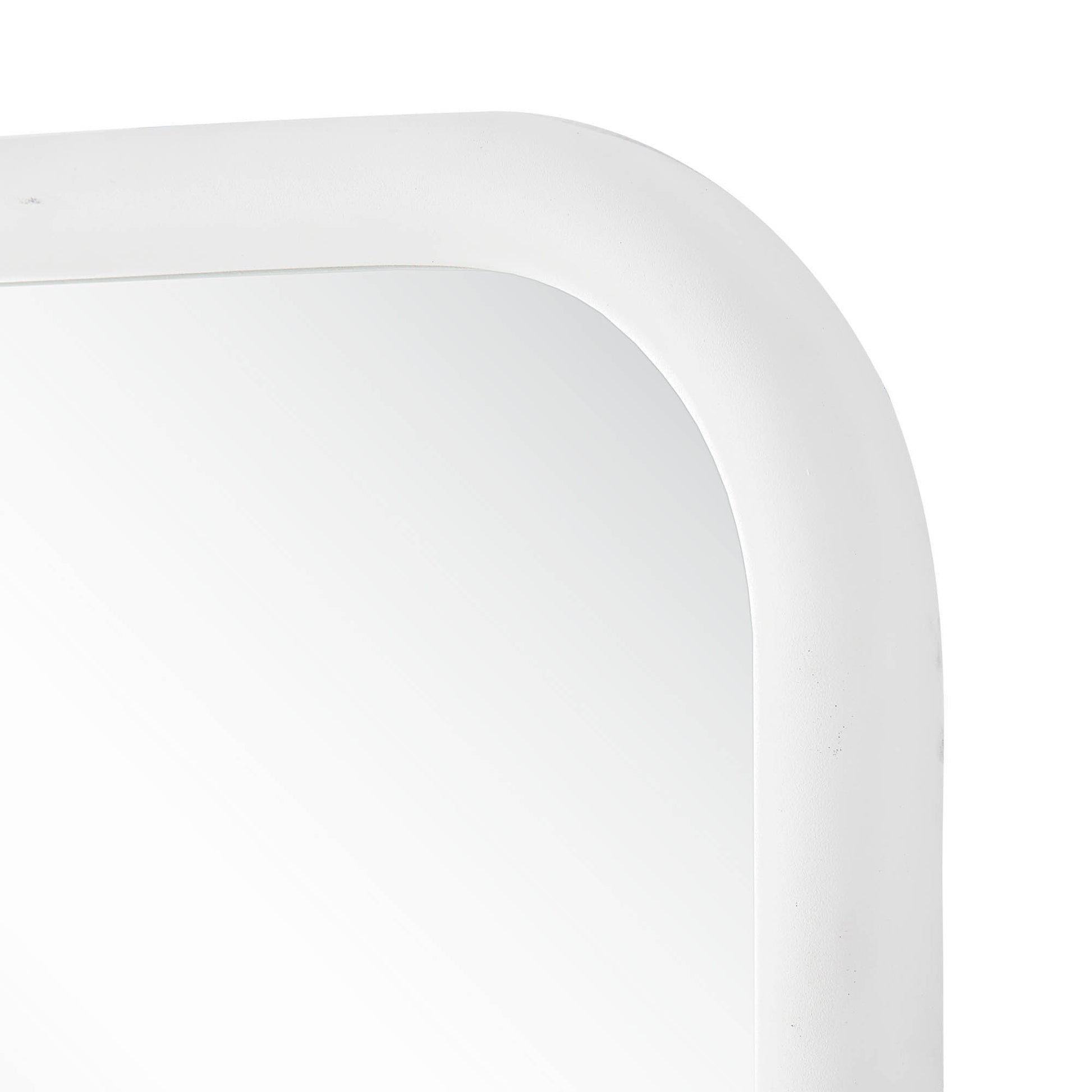 Colima 36" Tall Arch Wall Mirror, White-Mirror-DECOROLALA