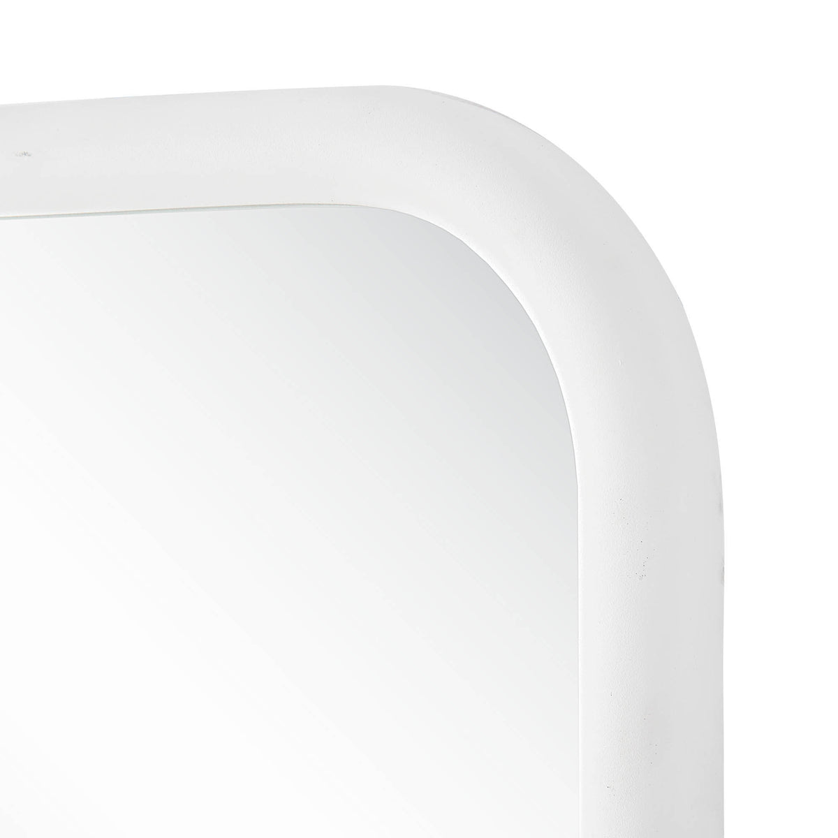 Colima 36" Tall Arch Wall Mirror, White-Mirrors-DECOROLALA