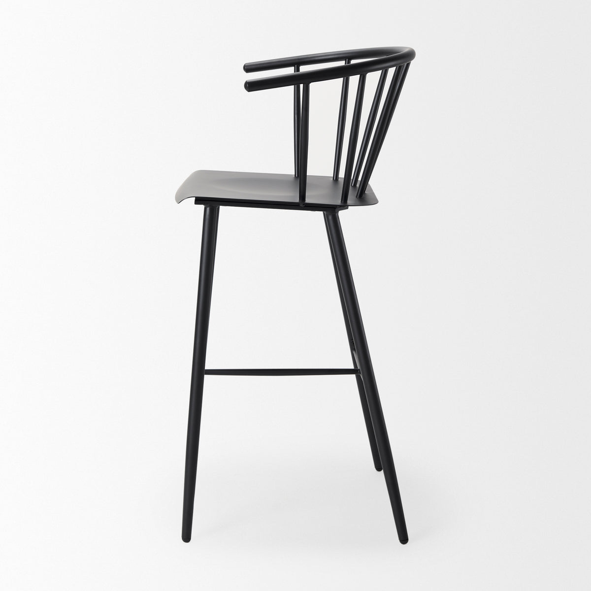 Colin Black Metal Bar Stool-Bar Stools-DECOROLALA