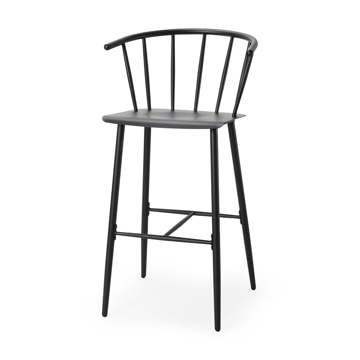 Colin Black Metal Bar Stool-Bar Stools-DECOROLALA