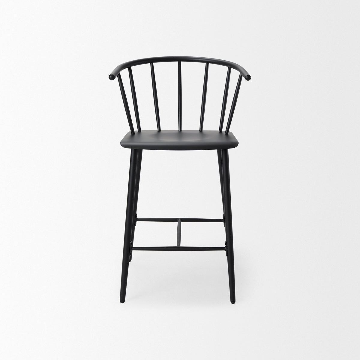 Colin Black Metal Counter Stool-Bar Stools-DECOROLALA