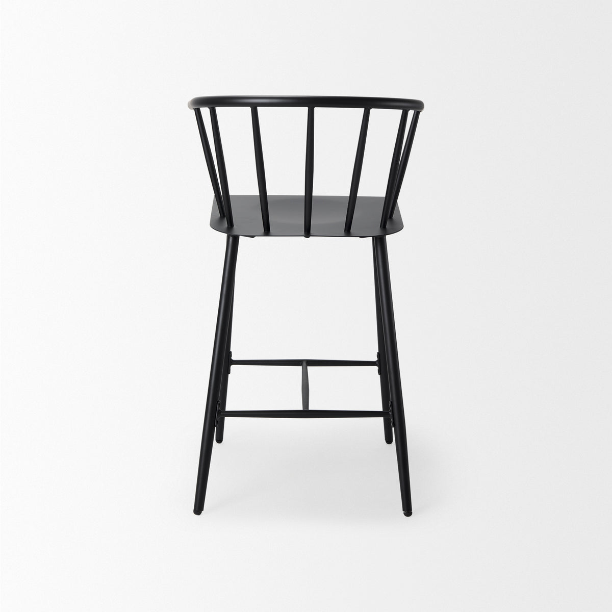 Colin Black Metal Counter Stool-Bar Stools-DECOROLALA