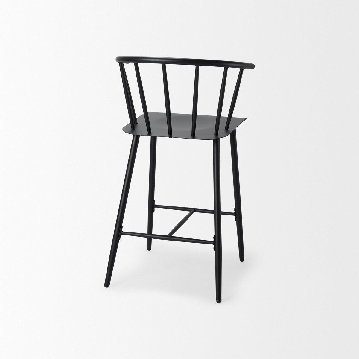 Colin Black Metal Counter Stool-Bar Stools-DECOROLALA