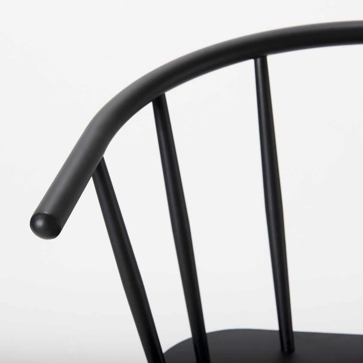 Colin Black Metal Counter Stool-Bar Stools-DECOROLALA