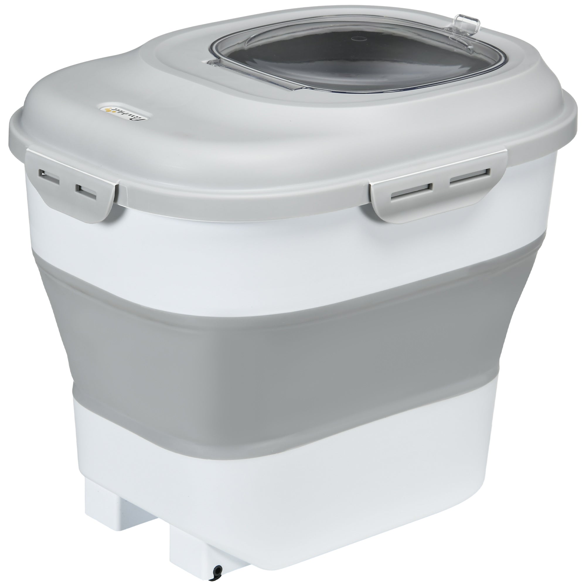 Collapsible Dog Food Storage Container - 30lb Airtight Grey-Dogs-DECOROLALA