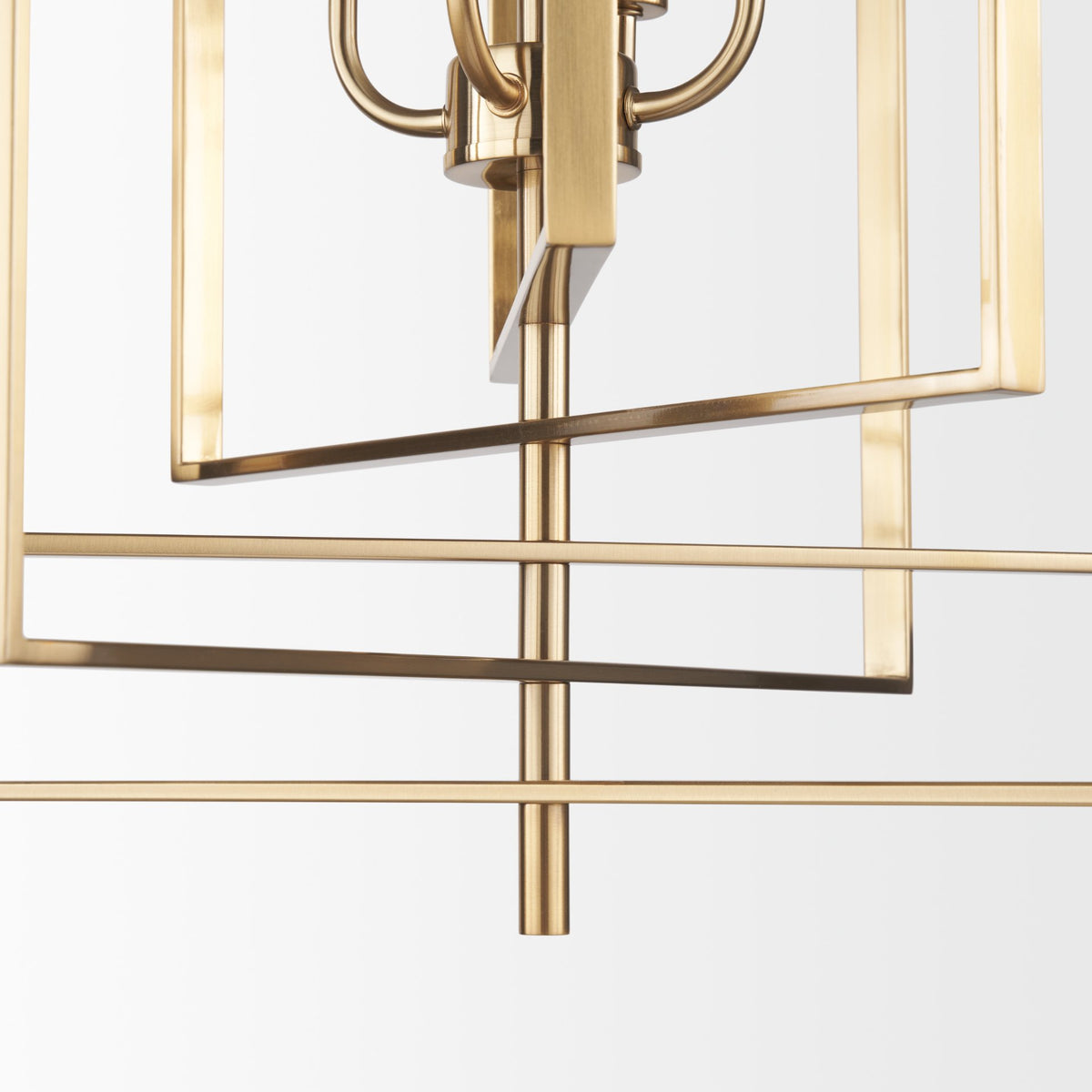 Colleen Antiqued Gold Metal 4-Light Chandelier-Chandeliers-DECOROLALA