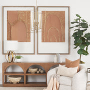 Colleen Antiqued Gold Metal 4-Light Chandelier-Chandeliers-DECOROLALA