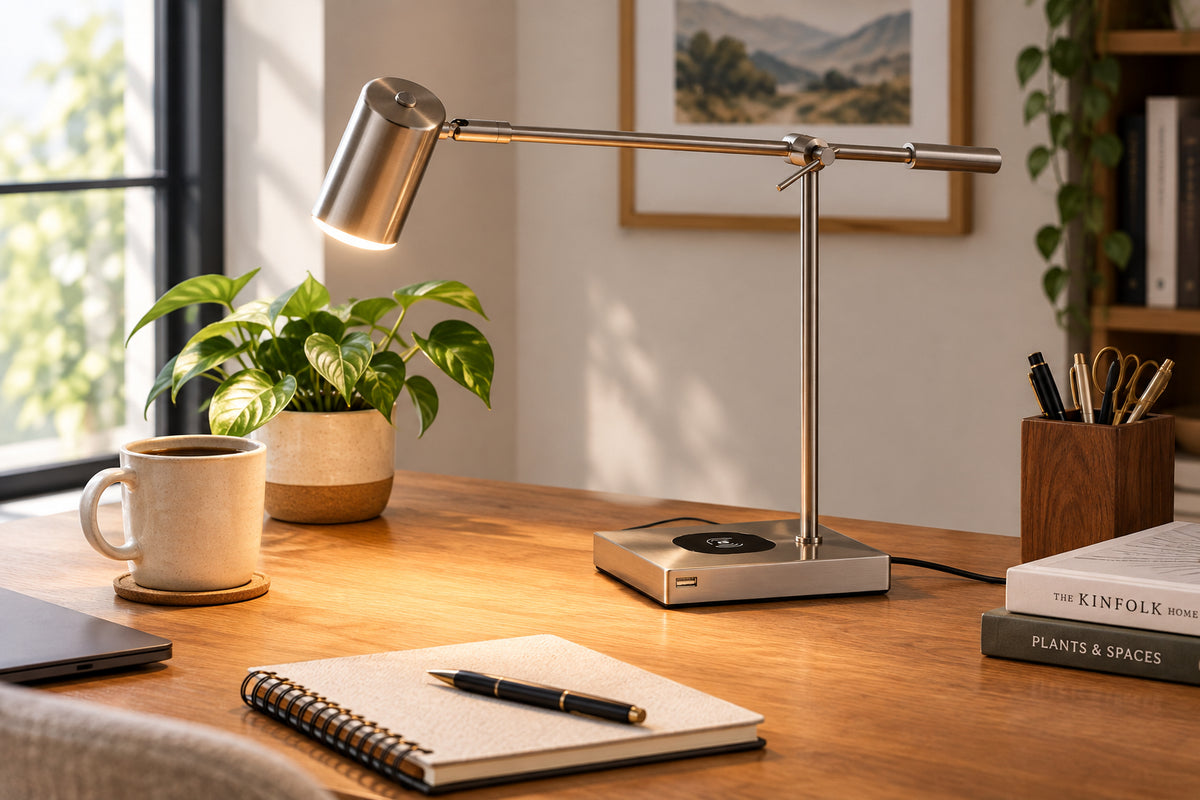 Collette Adesso Charge LED Desk Lamp-Lighting-DECOROLALA