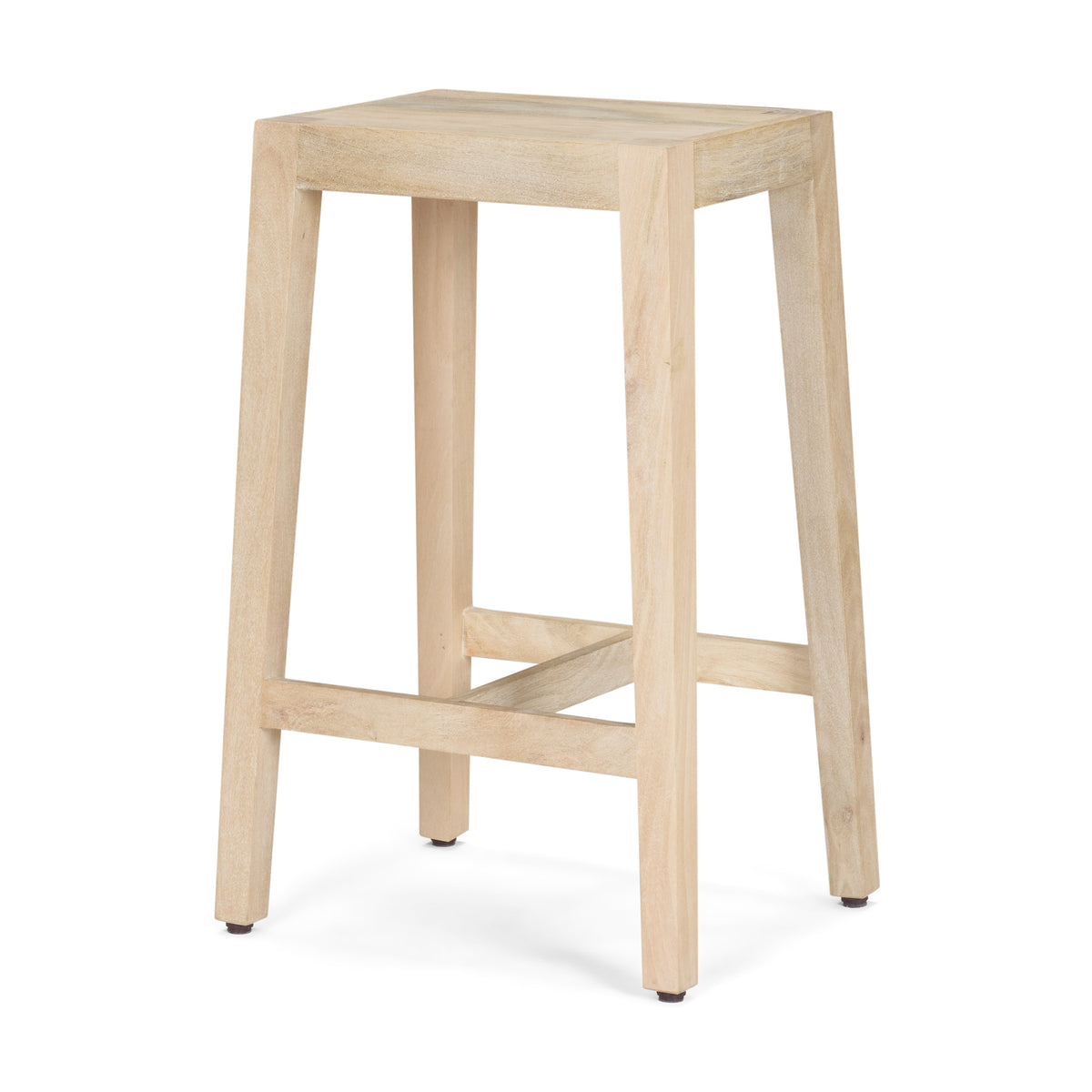Colony 25" Seat Height Wood Seat & Frame Stool-Bar Stools-DECOROLALA