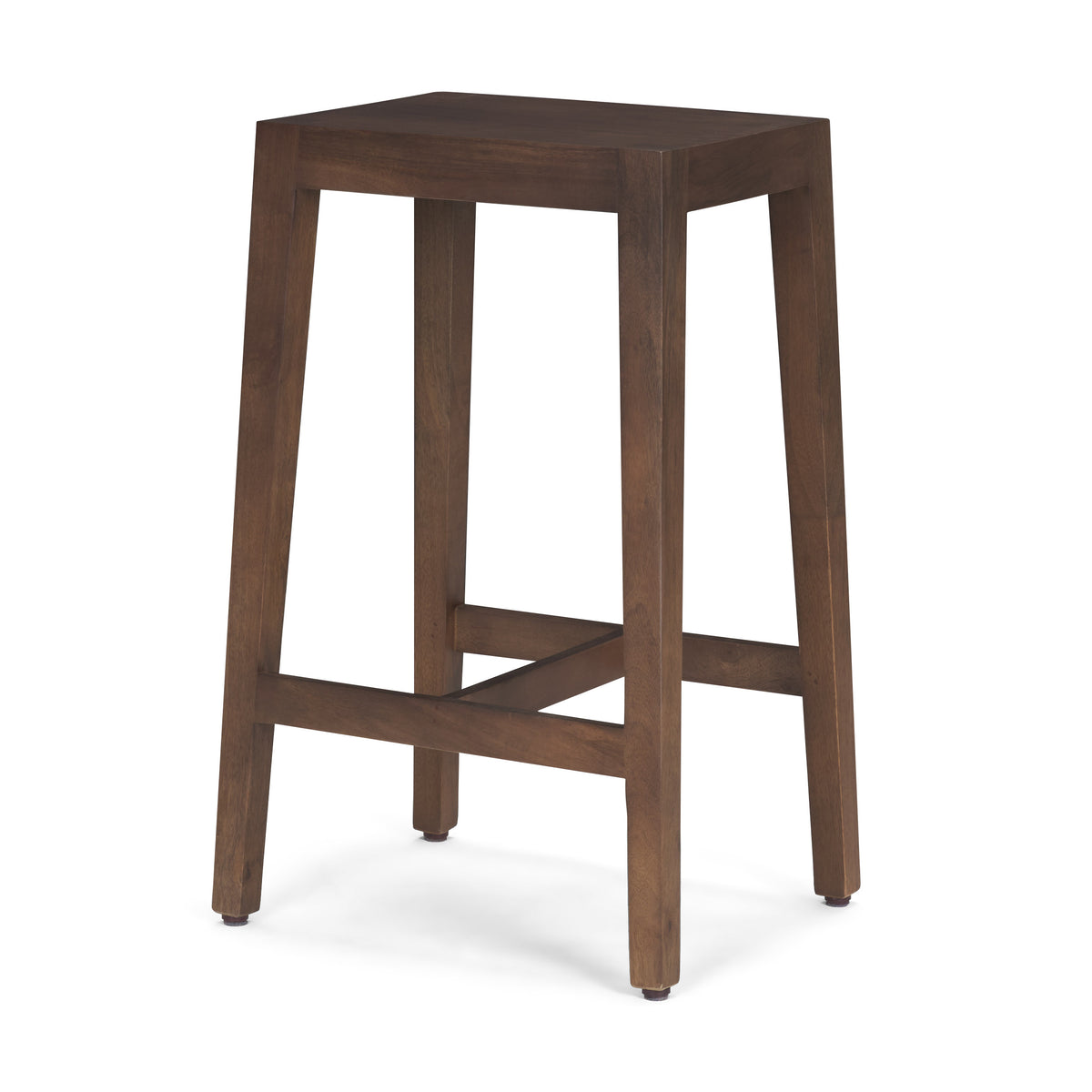 Colony 25" Seat Height Wood Seat & Frame Stool-Bar Stools-DECOROLALA