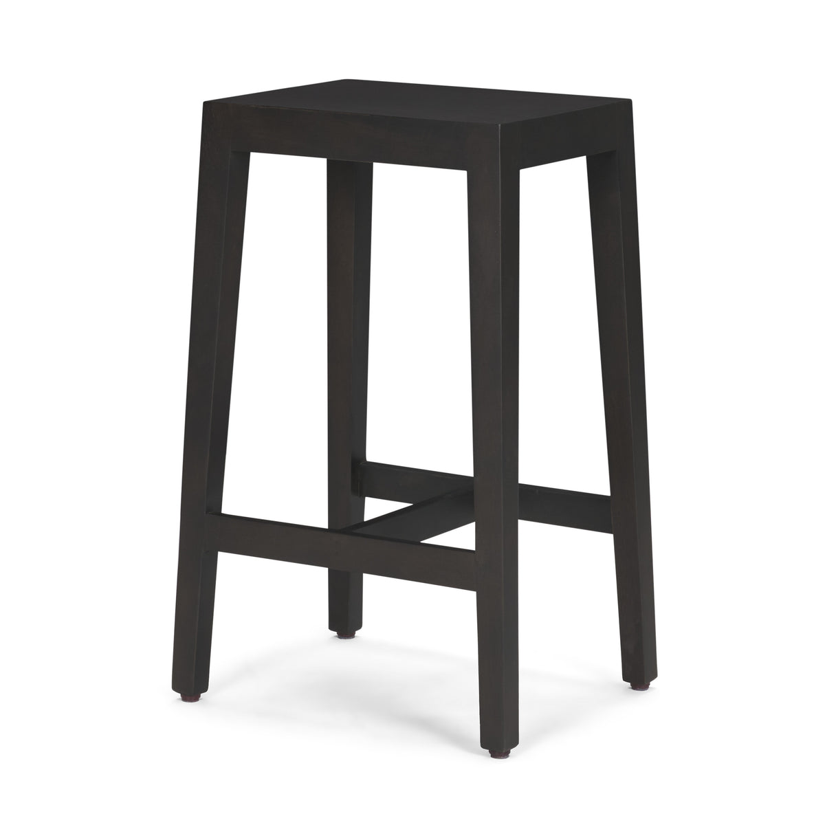 Colony 25" Seat Height Wood Seat & Frame Stool-Bar Stools-DECOROLALA
