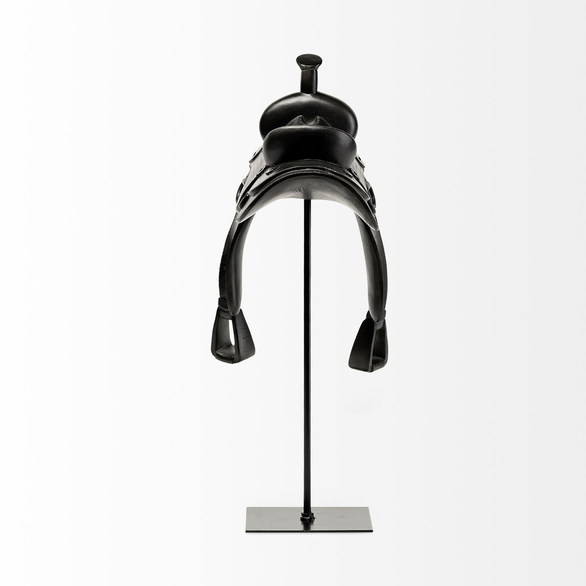Colt I 9L x 8W Black Equestrian-Inspired Western Horse Saddle-Objects-DECOROLALA