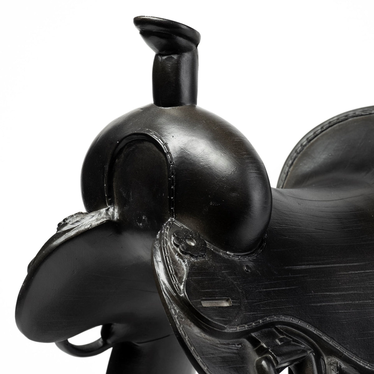 Colt I 9L x 8W Black Equestrian-Inspired Western Horse Saddle-Objects-DECOROLALA
