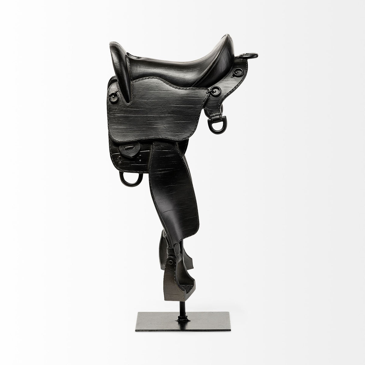 Colt III 8L x 9W Black Equestrian-Inspired English Horse Saddle-Objects-DECOROLALA