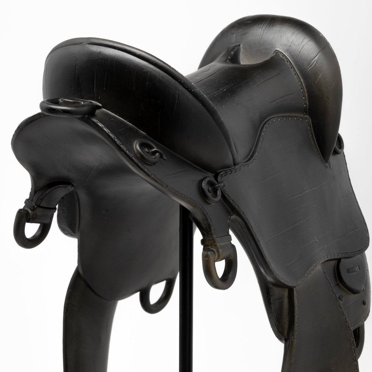 Colt III 8L x 9W Black Equestrian-Inspired English Horse Saddle-Objects-DECOROLALA