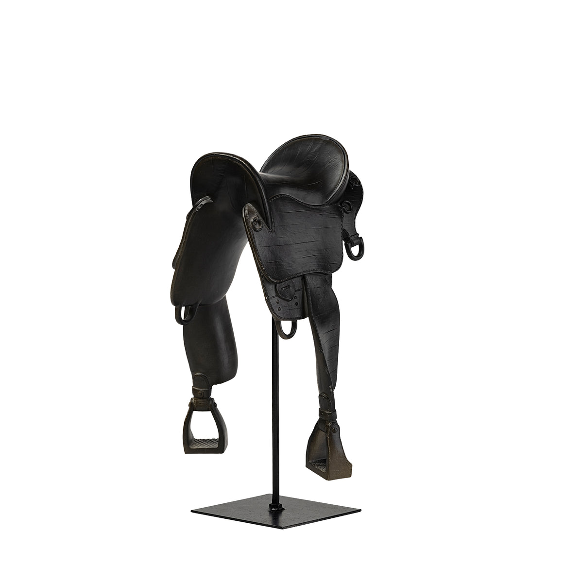 Colt III 8L x 9W Black Equestrian-Inspired English Horse Saddle-Objects-DECOROLALA
