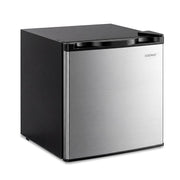 Compact Mini Fridge with 7-Level Adjustable Thermostat-Silver-Refrigerators-DECOROLALA
