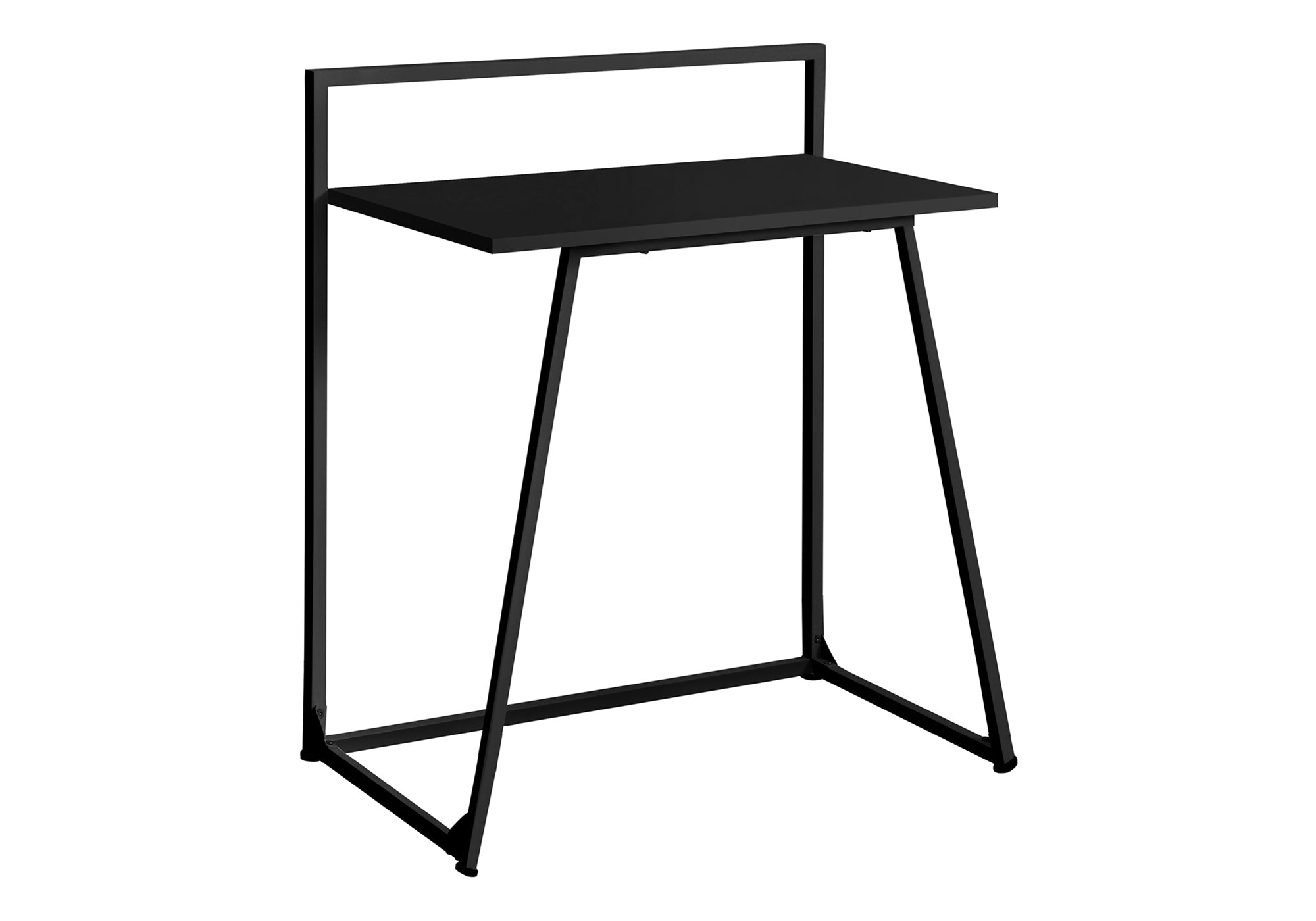 Computer Desk 30"L Black Laminate Metal Base-Computer Desk-DECOROLALA