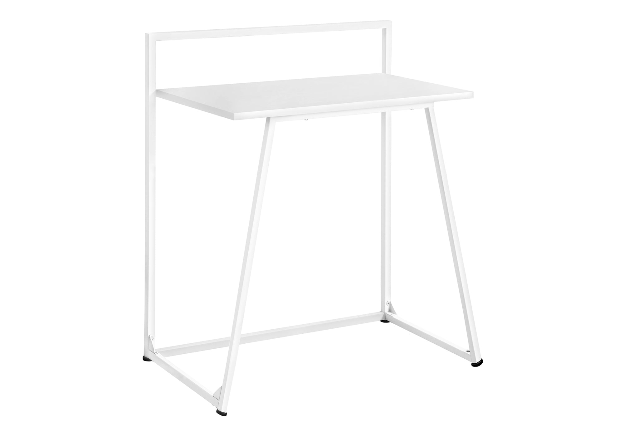 Computer Desk 30"L White Laminate Metal Base-Computer Desk-DECOROLALA