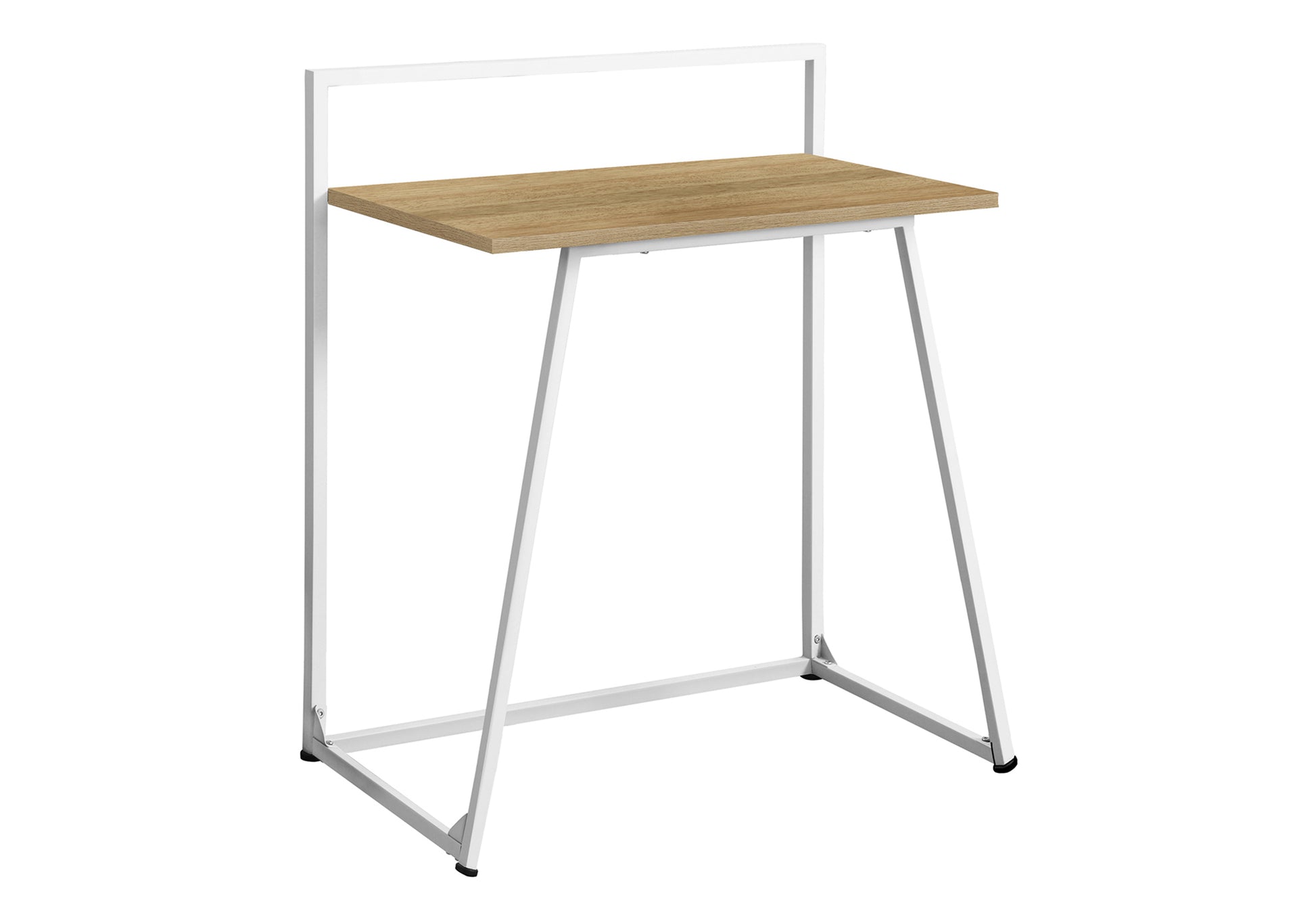 Computer Desk 30"L White Laminate Metal Base-Computer Desk-DECOROLALA