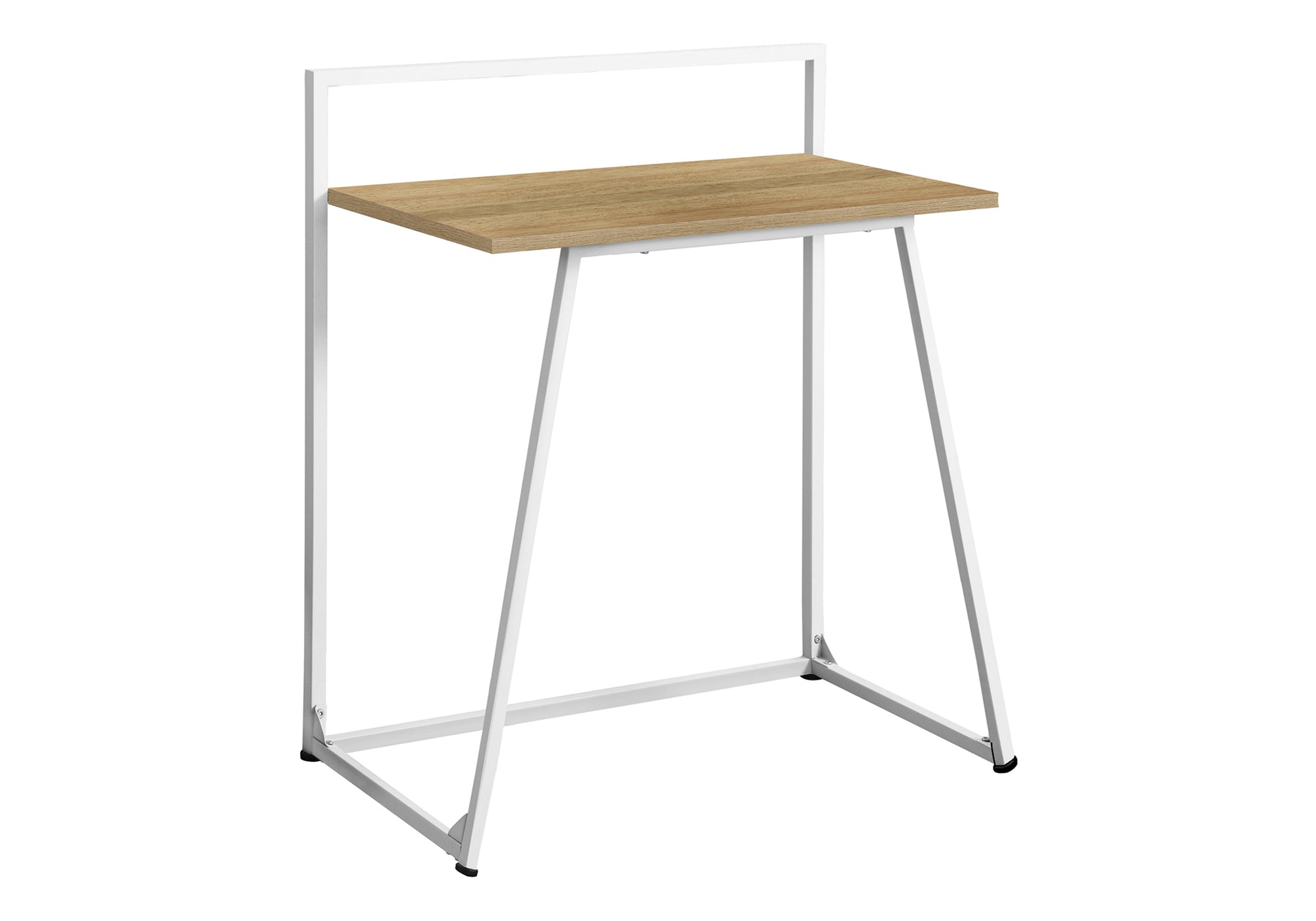 Computer Desk 30"L White Laminate Metal Base-Computer Desk-DECOROLALA