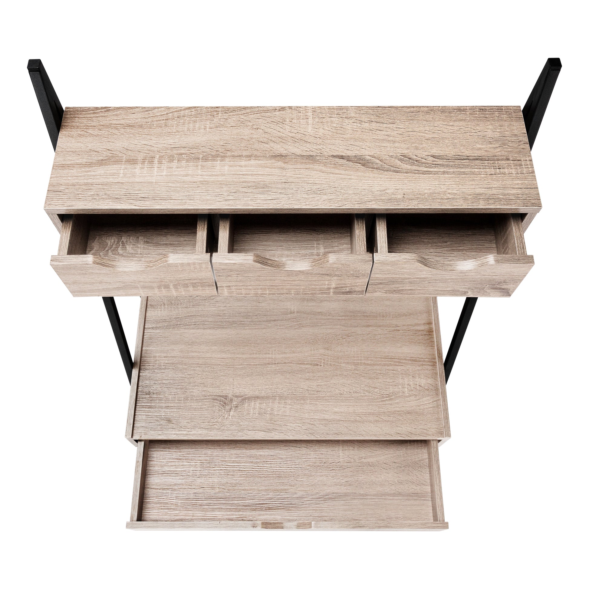 Computer Desk - 32"L / Black / Black Metal-Office Chair-DECOROLALA