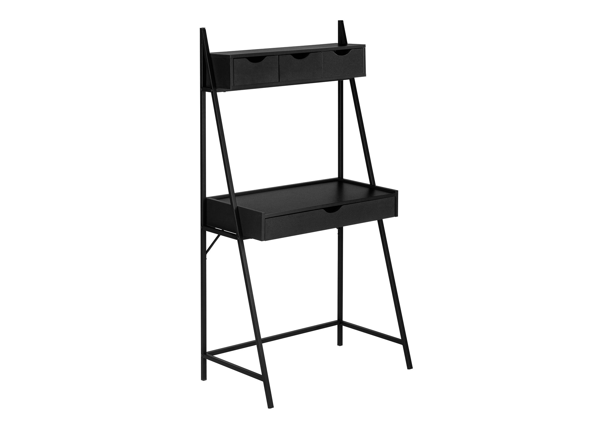 Computer Desk - 32"L / Black / Black Metal-Office Chair-DECOROLALA