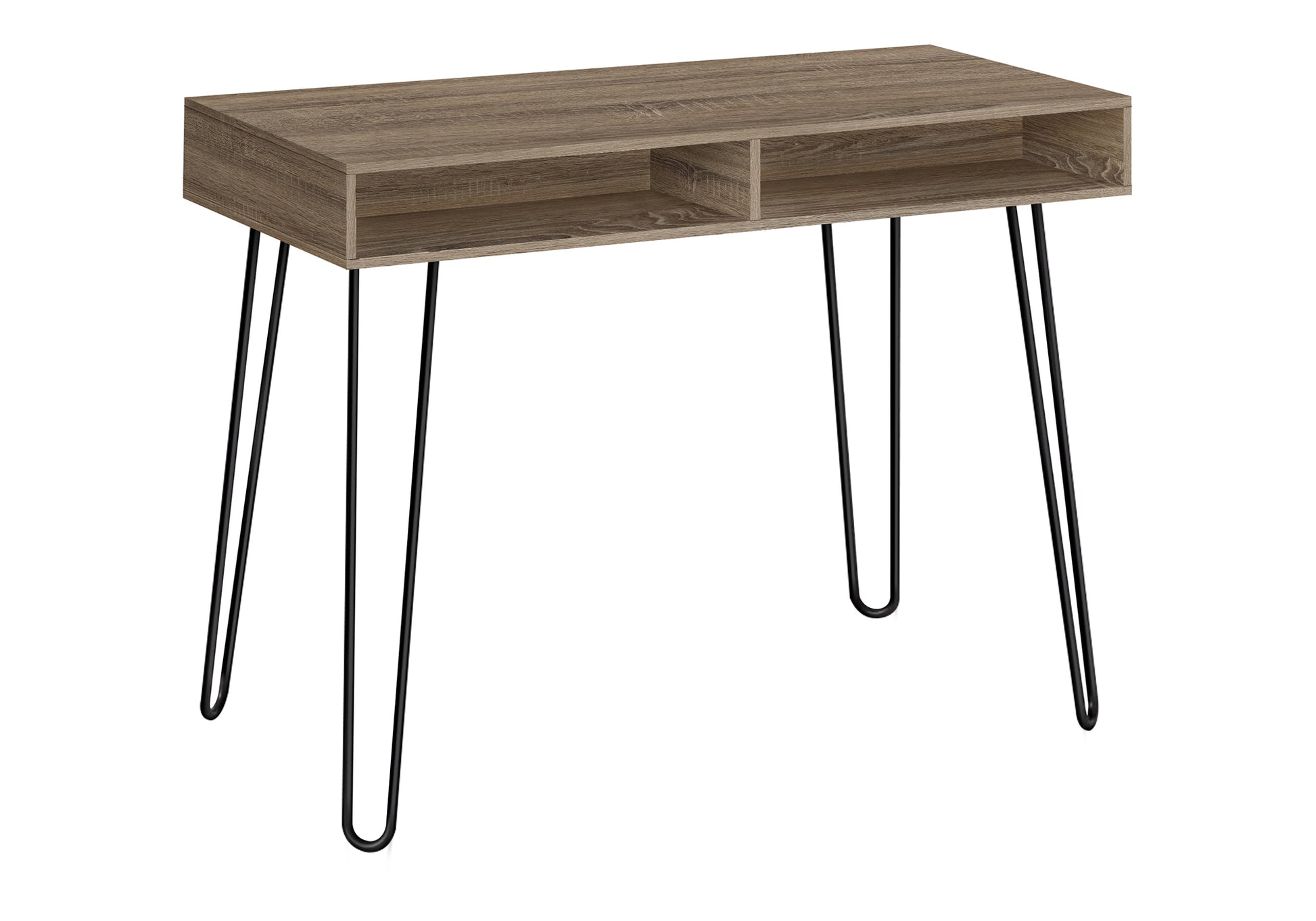 Computer Desk - 40"L / White / White Metal-Computer Desk-DECOROLALA