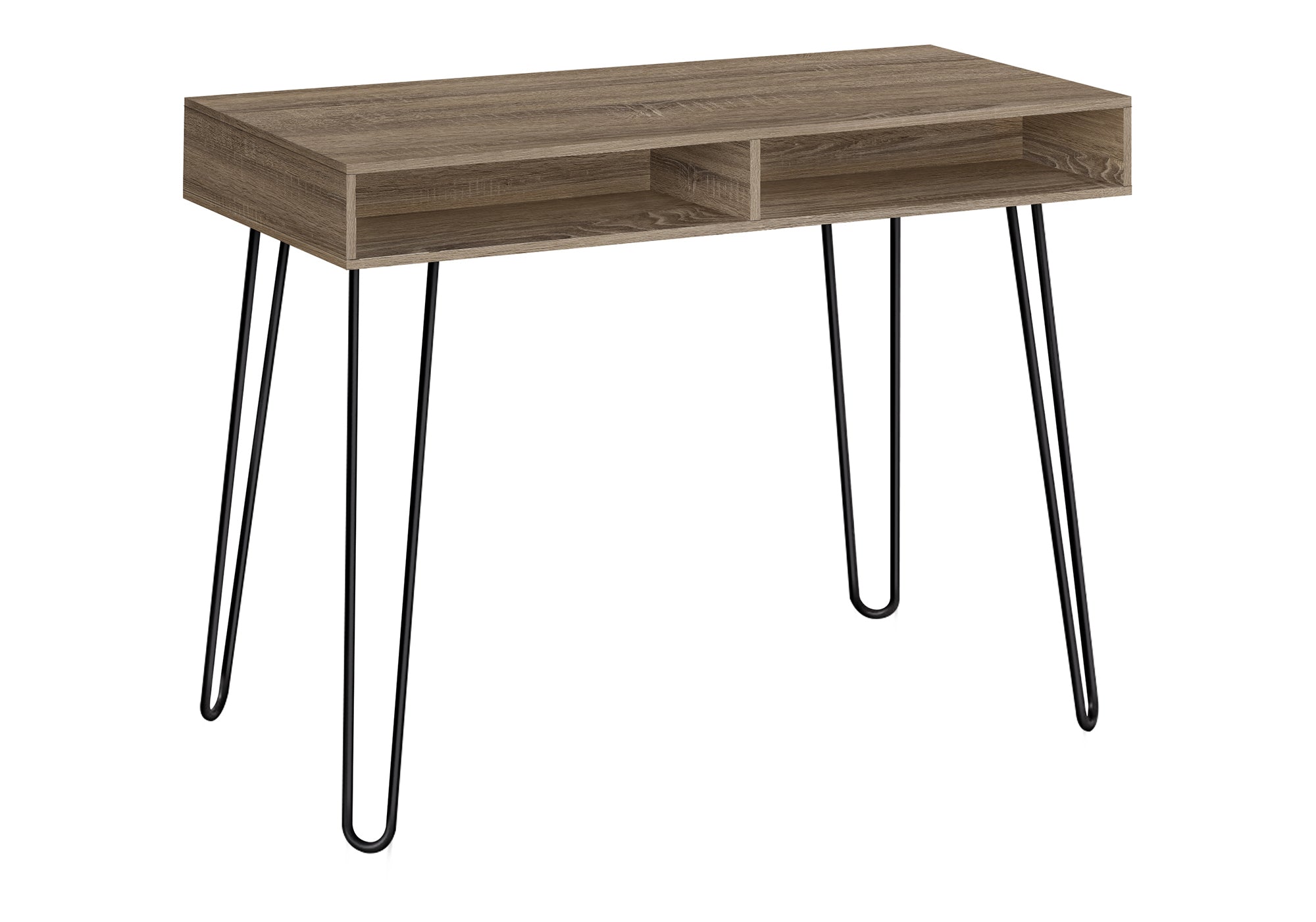 Computer Desk - 40"L / White / White Metal-Computer Desk-DECOROLALA