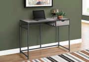 Computer Desk - 42"L / Grey / Dark Grey Metal-Computer Desk-DECOROLALA