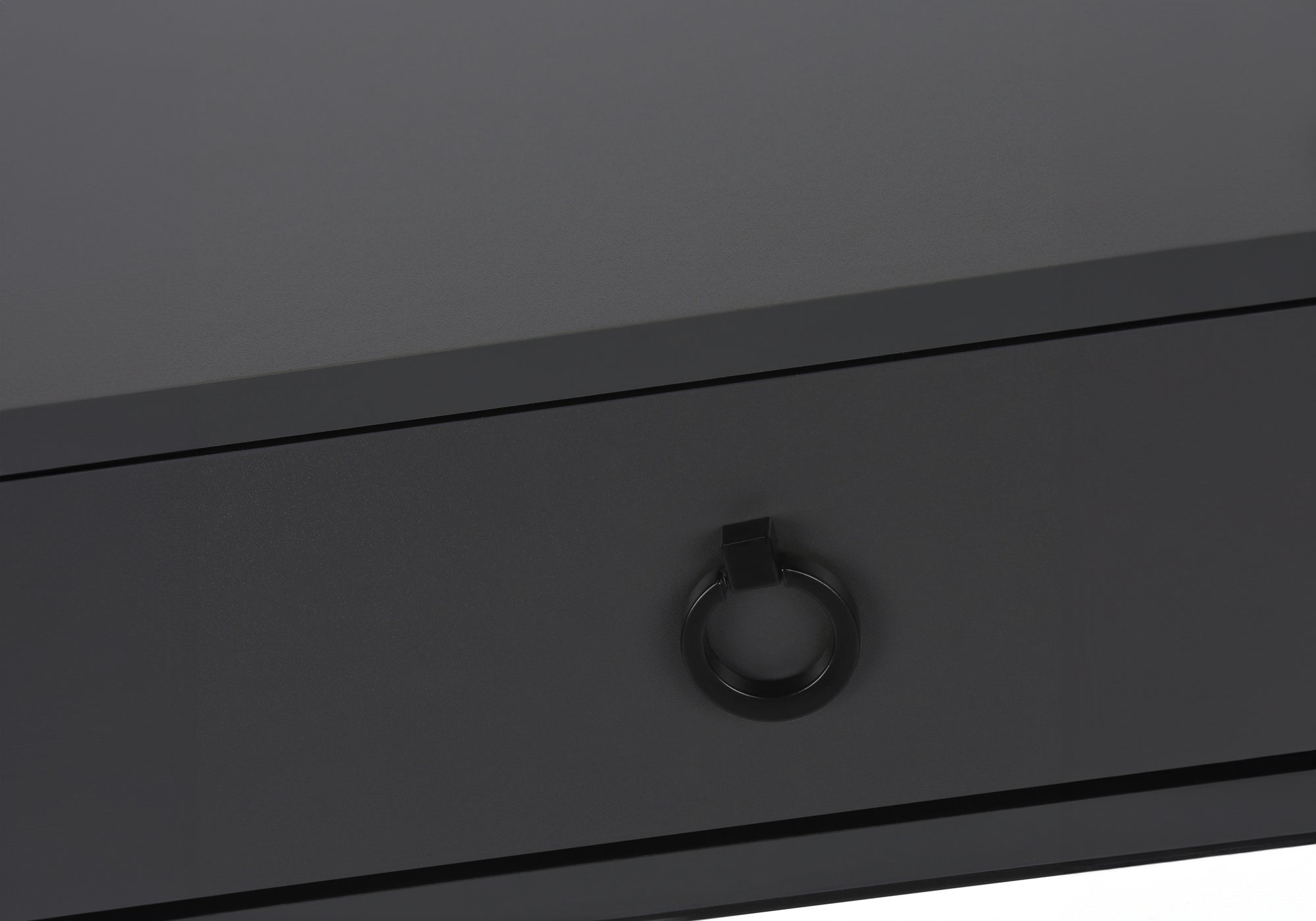 Computer Desk - 42"L / White / Black Metal-Computer Desk-DECOROLALA