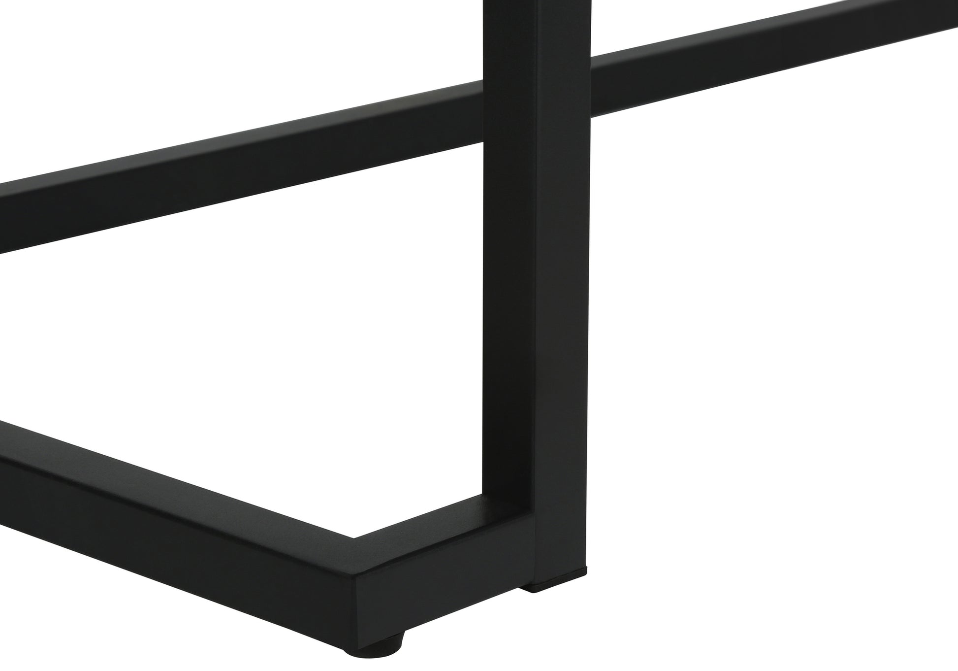 Computer Desk - 42"L / White / Black Metal-Computer Desk-DECOROLALA