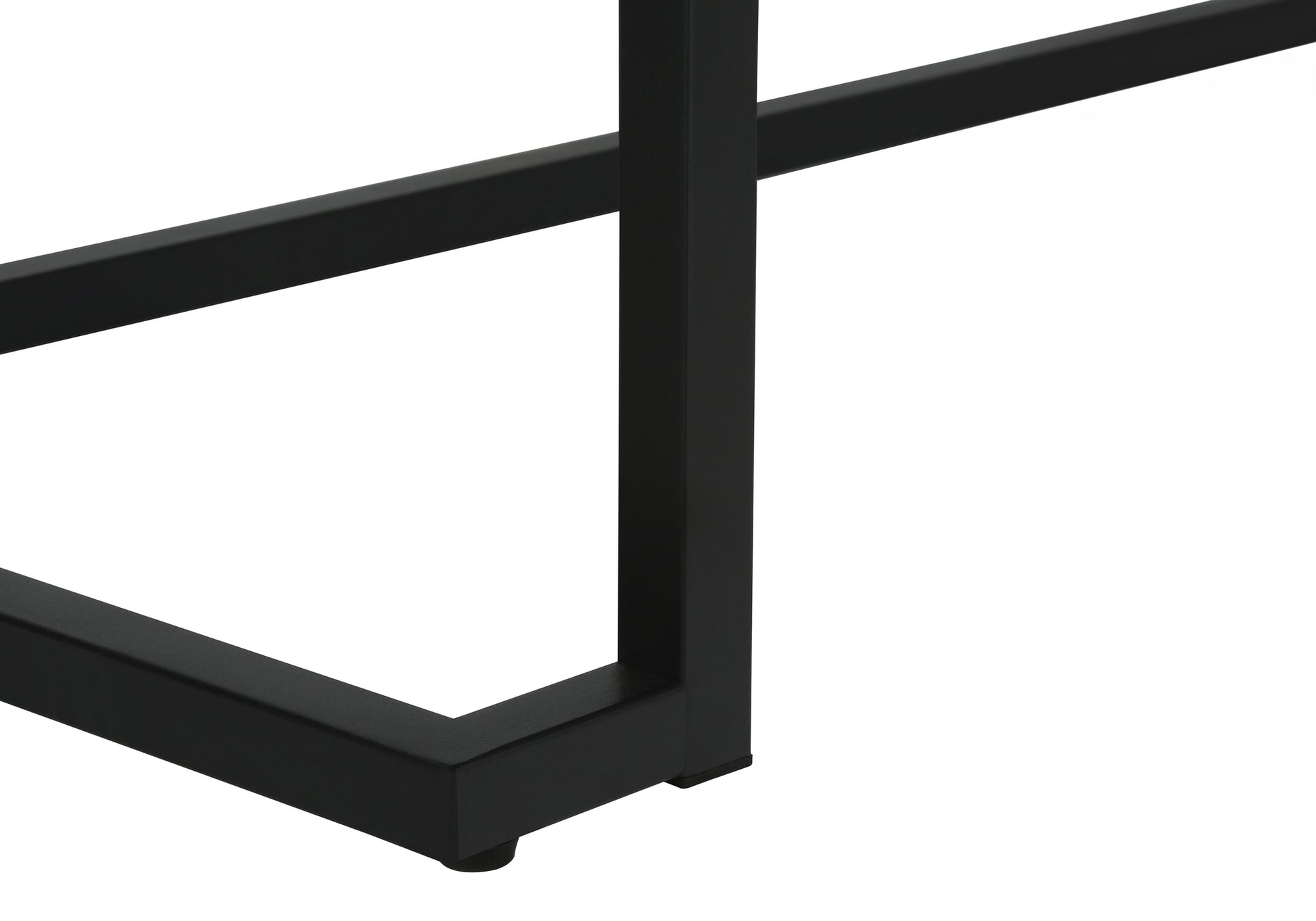 Computer Desk - 42"L / White / Black Metal-Computer Desk-DECOROLALA