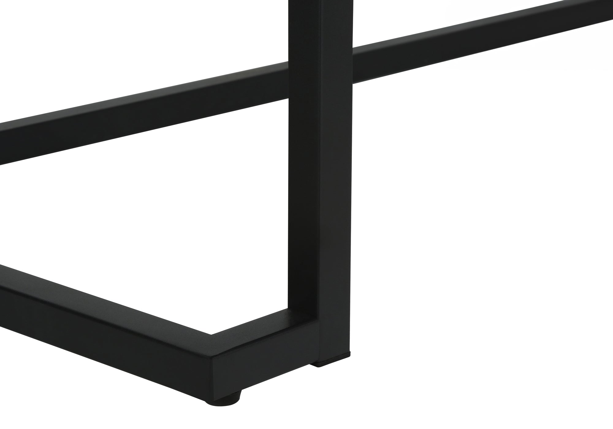 Computer Desk - 42"L / White / Black Metal-Computer Desk-DECOROLALA