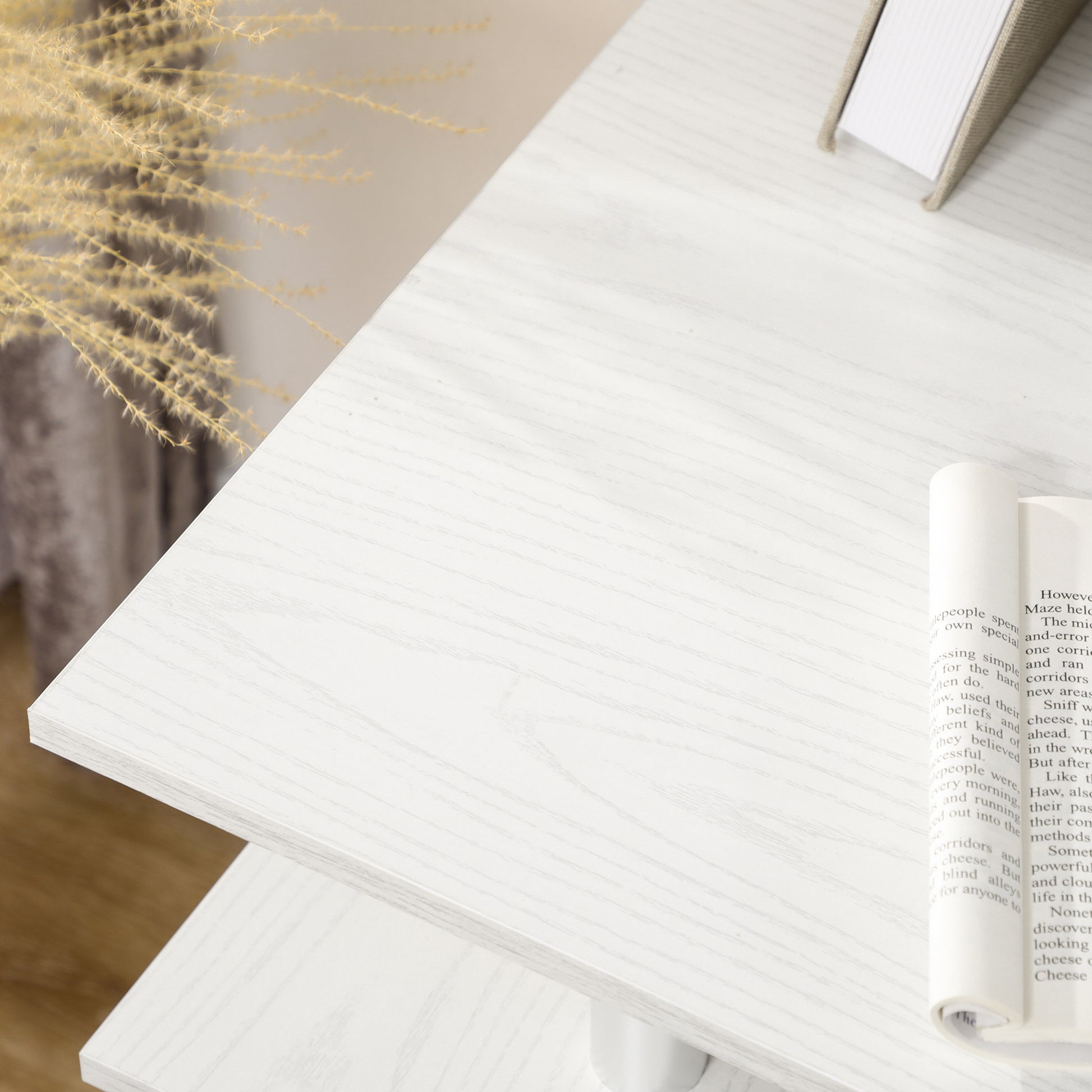 Computer Desk 47" White Keyboard Tray-DECOROLALA