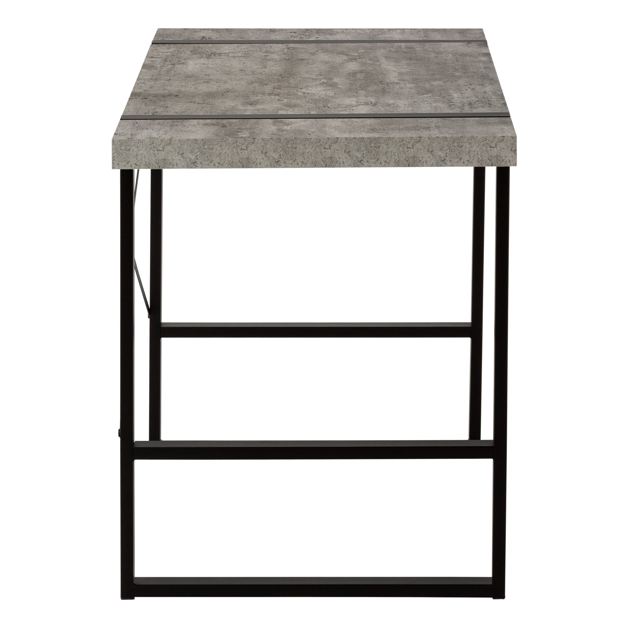 Computer Desk 48" Dark Taupe Industrial Metal-Computer Desk-DECOROLALA