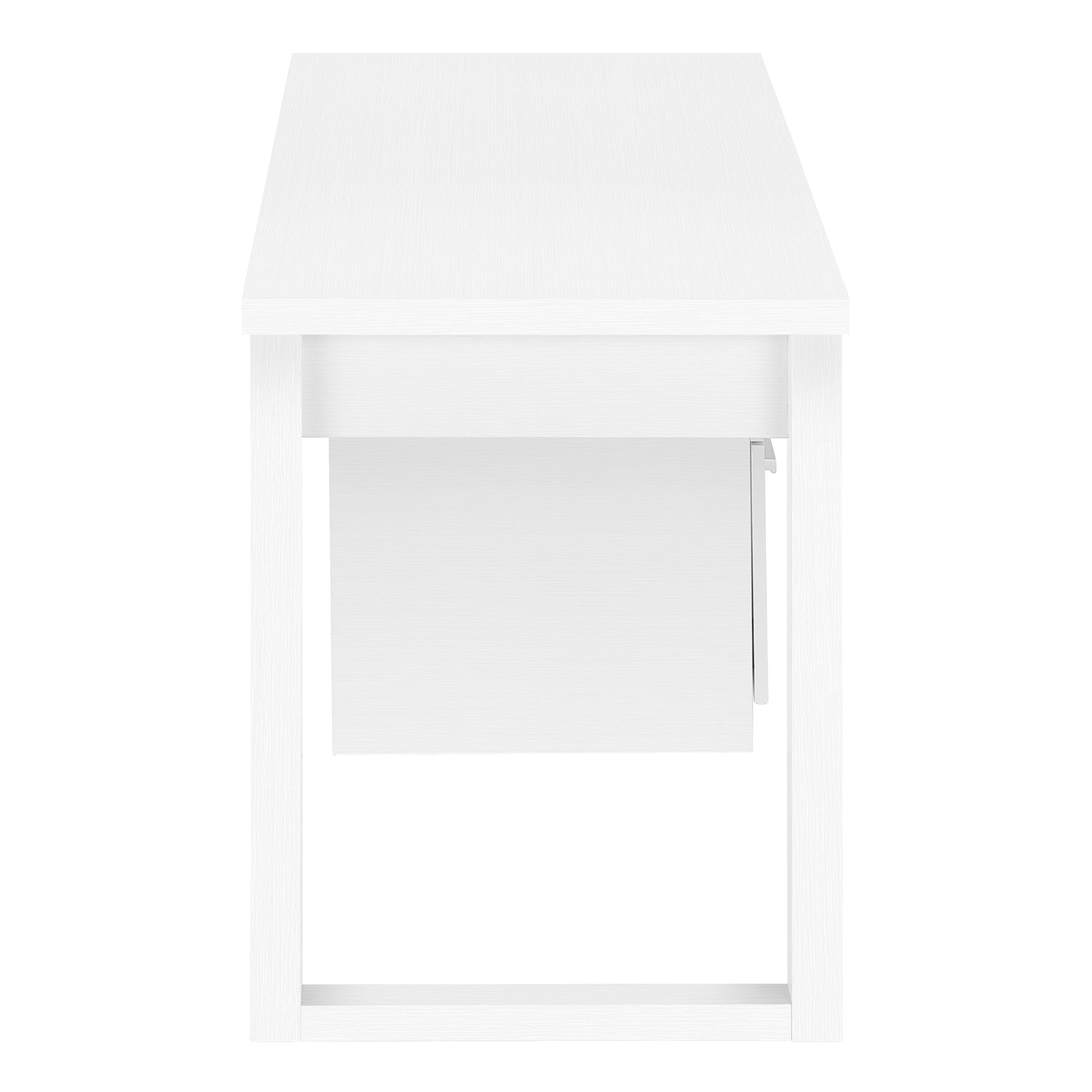 Computer Desk 48" Grey-Black L/R Facing-Bookshelf-DECOROLALA