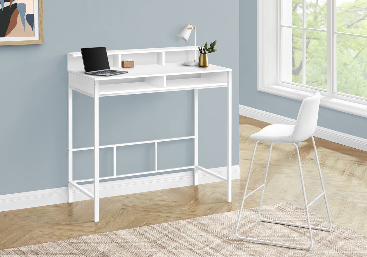 Computer Desk 48" Standing Height Black-Computer Desks-DECOROLALA