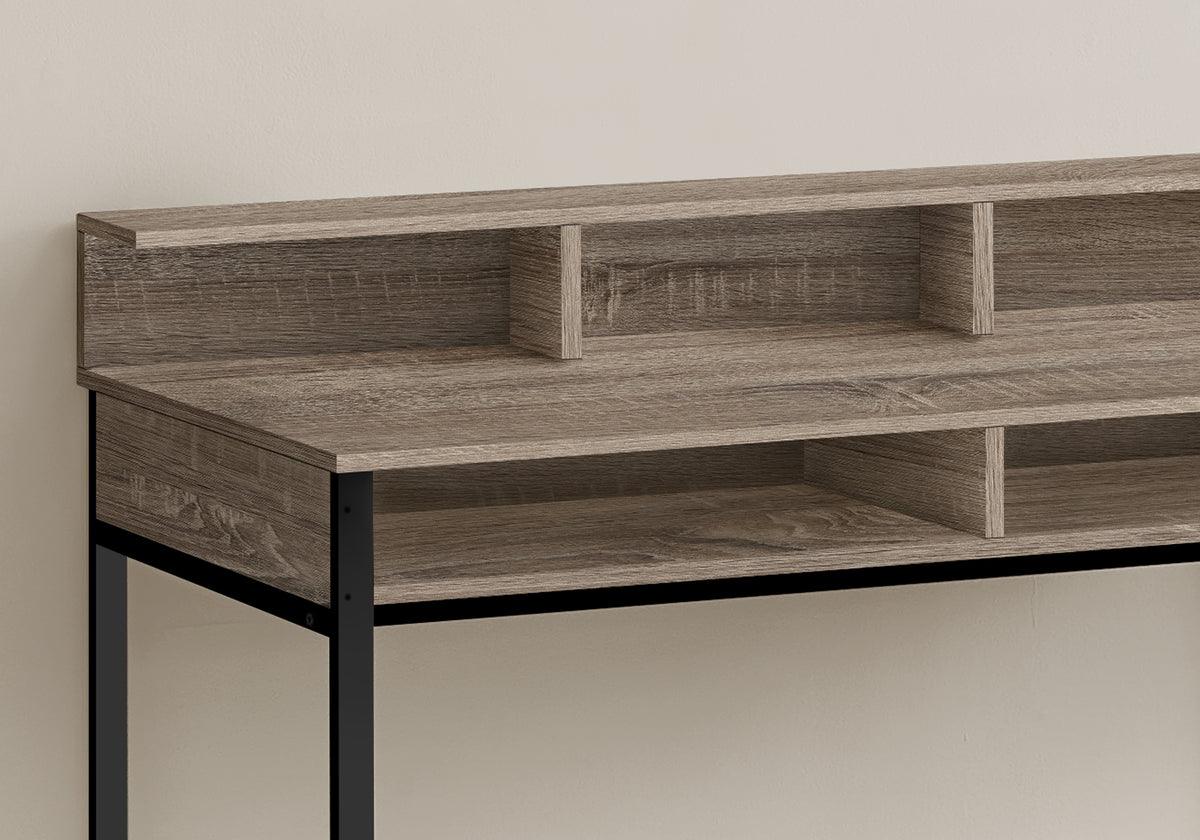 Computer Desk 48" Standing Height Black-Computer Desks-DECOROLALA