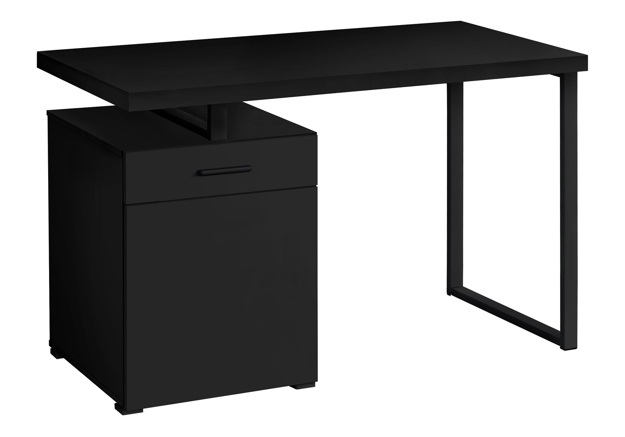 Computer Desk 48" White with Storage Drawer-Computer Desk-DECOROLALA