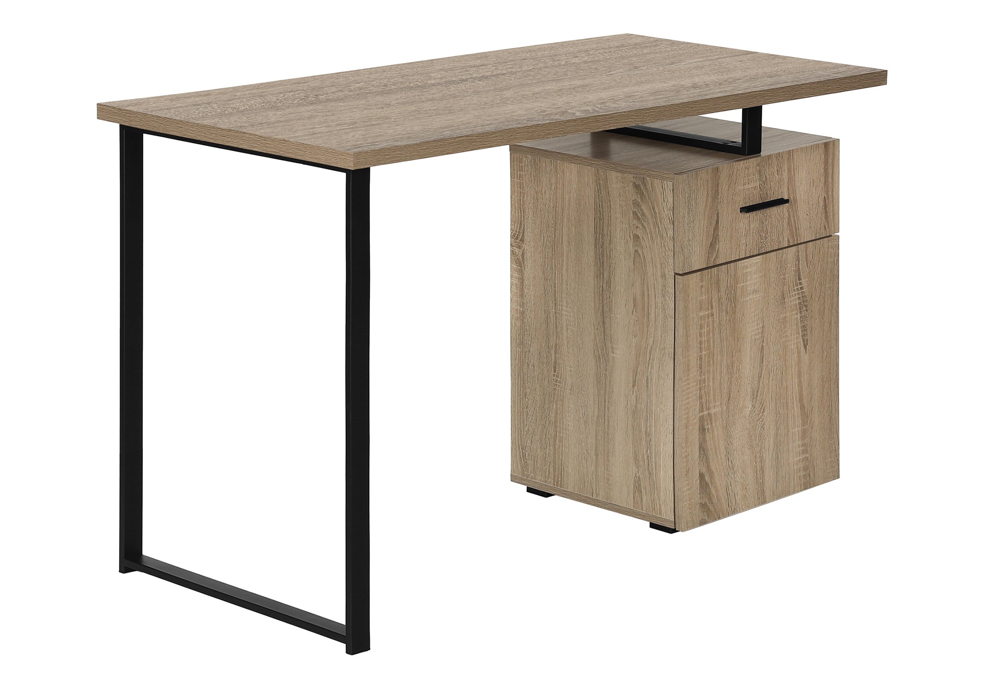 Computer Desk 48" White with Storage Drawer-Computer Desk-DECOROLALA